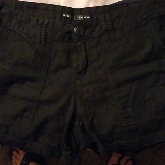 Maurice's Black linen shorts   - Picture 4 of 6
